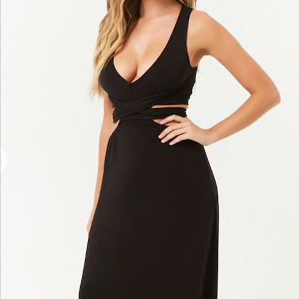 Black maxi dress